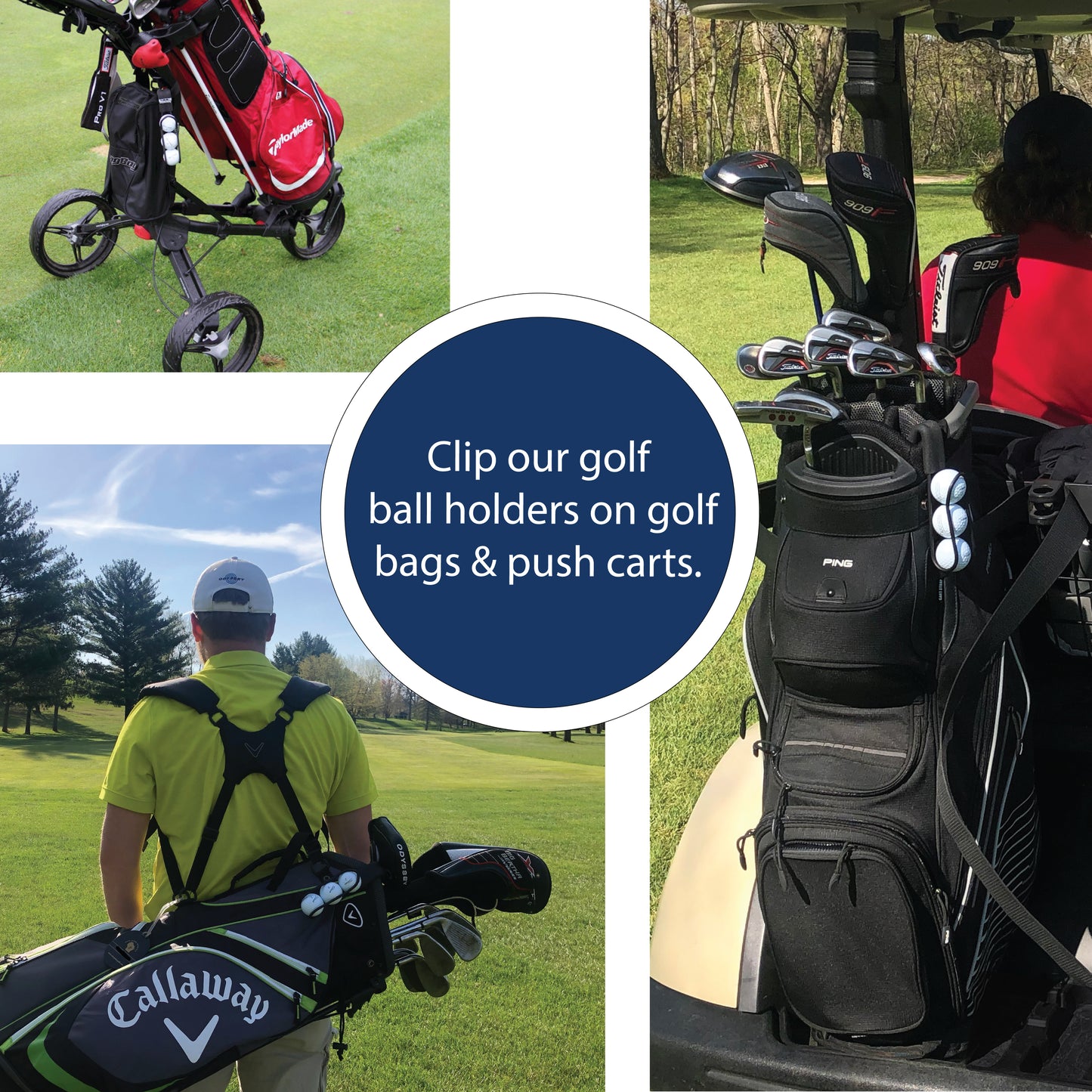 SnakeBelly® PRO Golf Ball Holder -Silver