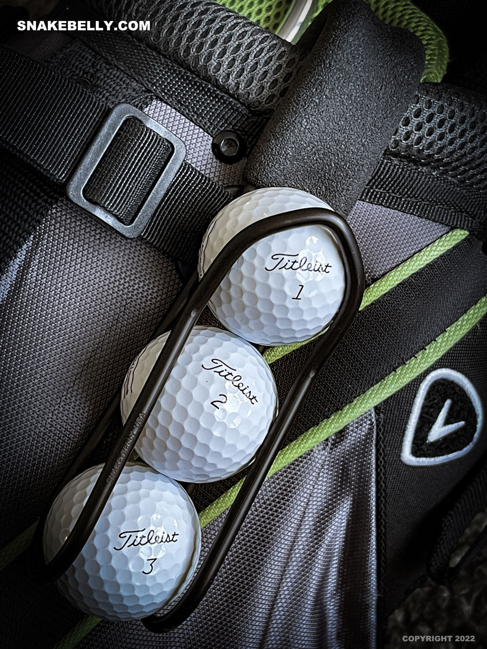 SnakeBelly® PRO Golf Ball Holder -Black
