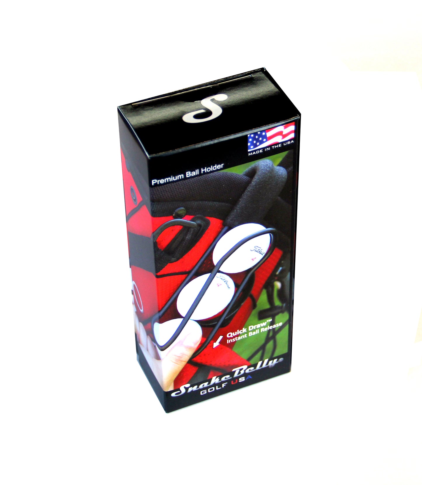 SnakeBelly® PRO Golf Ball Holder - Polished Aluminum